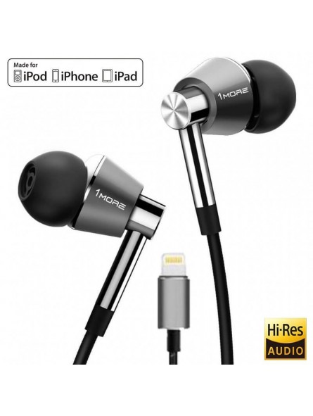 Auriculares 1MORE E1001L Triple Driver LTNG In-Ear-ppal