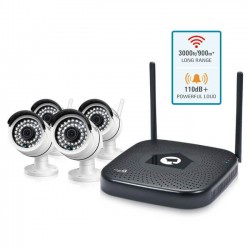Kit CCTV WiFi 960P Kits 4 canales + 2 cámaras + 5 sensores + Disco Duro 1TB