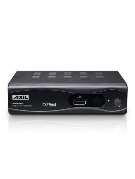 Receptor Axil DVB-T2 grabador + USB 2.0-ppal