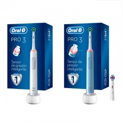 Pack 2 Cepillos Eléctricos Recargables Oral-B Pro 3 3000 + Pro 3 3700