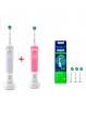 Oral-B Vitality 100 CrossAction - Confezione 2 Spazzolini Elettrici Ricaricabili-2