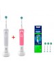 Oral-B Vitality 100 CrossAction - Pack 2 Brosses à dents électriques rechargeables-2
