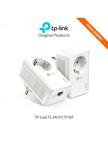 Adaptateur CPL Powerline TP-Link TL-PA7017P KIT avec prise gigogne-ppal