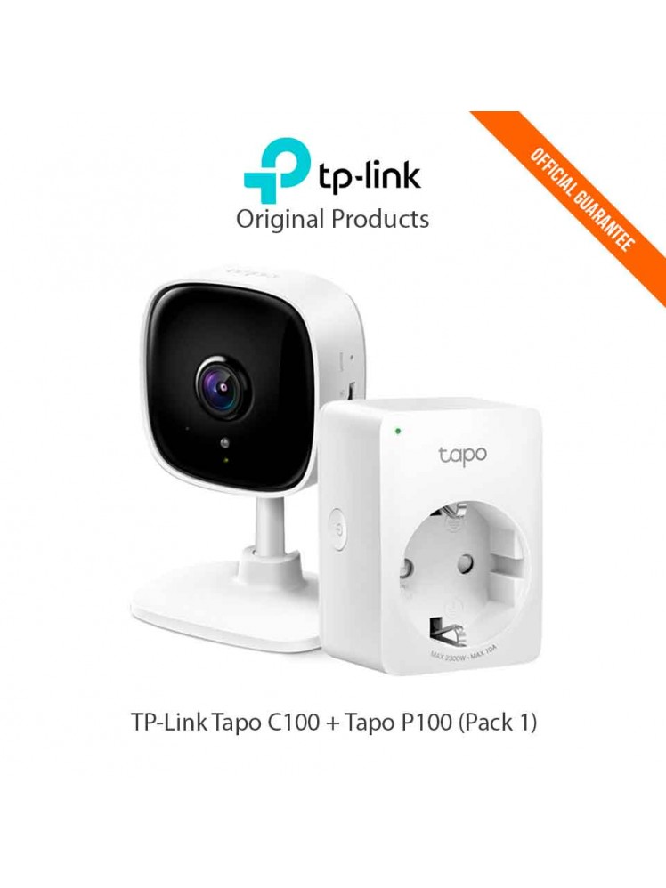 Acheter Pack Caméra TP-Link Tapo C100 + 1 Prise Tapo P100