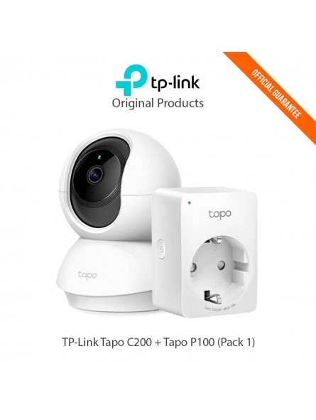 Pack TP-Link Tapo C200 Camera + 1-Pack Plug Tapo P100-ppal