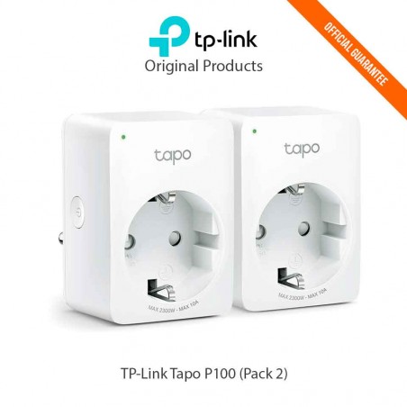 TP-Link Tapo P100 Mini Smart Wifi Smart Socket Pack 2 Unités