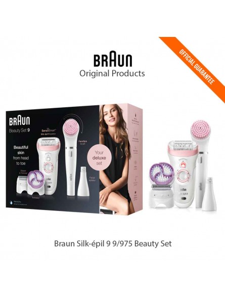 Épilateur électrique Braun Silk-épil 9/975 Beauty Set-ppal
