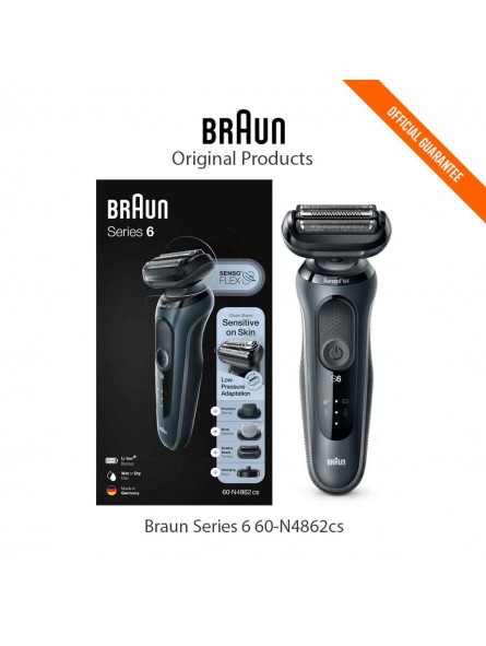 Rasoir électrique rechargeable Braun Series 6 60-N4862cs-ppal