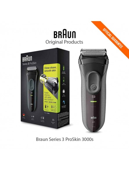 Afeitadora Eléctrica Recargable Braun Series 3 ProSkin 3000s-ppal