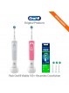 Oral-B Vitality 100 CrossAction - 2 Pack Rechargeable Electric Toothbrushes-1