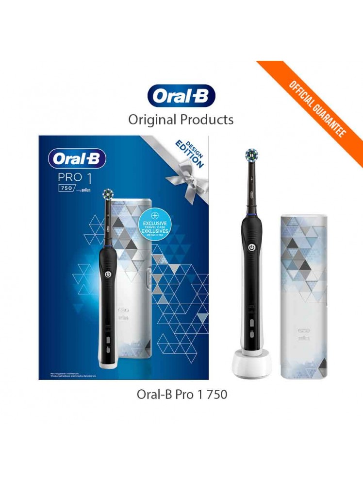 Cepillo Dental ORAL-B Pro 1 750 Negro + Estuche