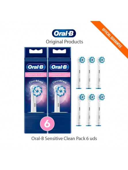 Replacement Toothbrush Heads Oral-B Sensitive Clean-ppal