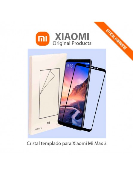Cristal templado oficial para Mi Max 3 de Xiaomi-ppal