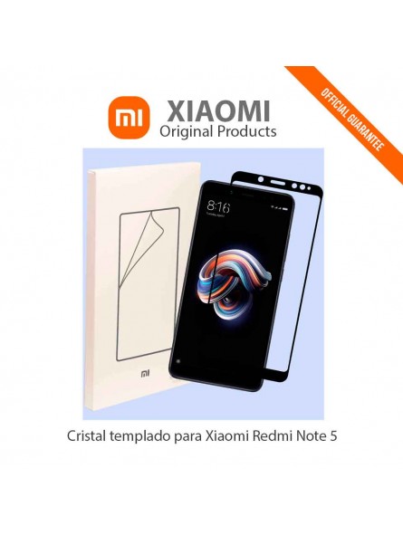 Cristal templado oficial para Redmi Note 5 de Xiaomi-ppal