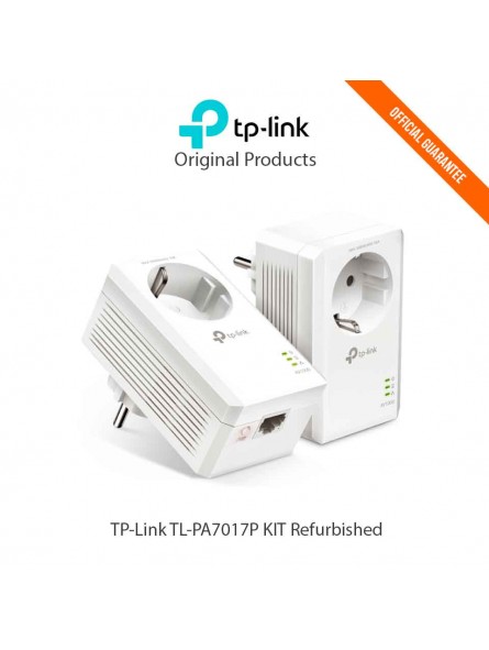 Adaptateur CPL Powerline TP-Link TL-PA7017P KIT avec prise gigogne Reconditionné-ppal