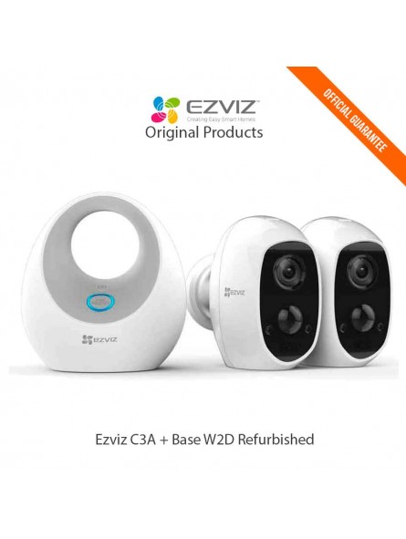 Ezviz C3A + Base W2D Pack Cámara Vigilancia Reacondicionado-ppal