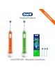 Oral-B Pro 600 CrossAction - Pack 2 Brosses à dents Électriques Rechargeables-0