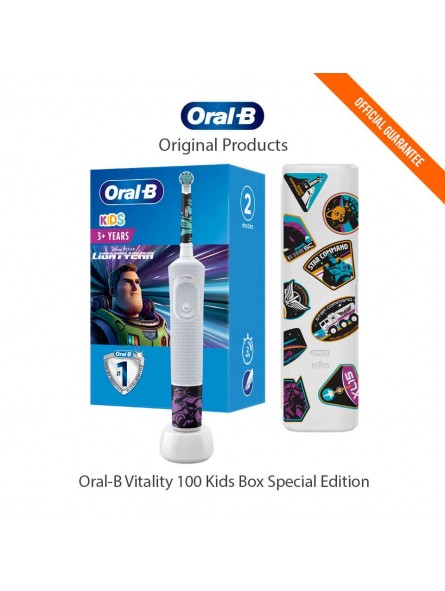Cepillo de dientes eléctrico niños Oral-B Vitality 100 Kids Box Special Edition Lightyear-ppal