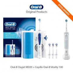 Hydropulseur dentaire Oral-B Oxyjet MD20 + Brosse à dents Oral-B Vitality 100