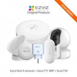 Ezviz Pack 4 sensores + Ezviz TY1 4MP + Ezviz T30